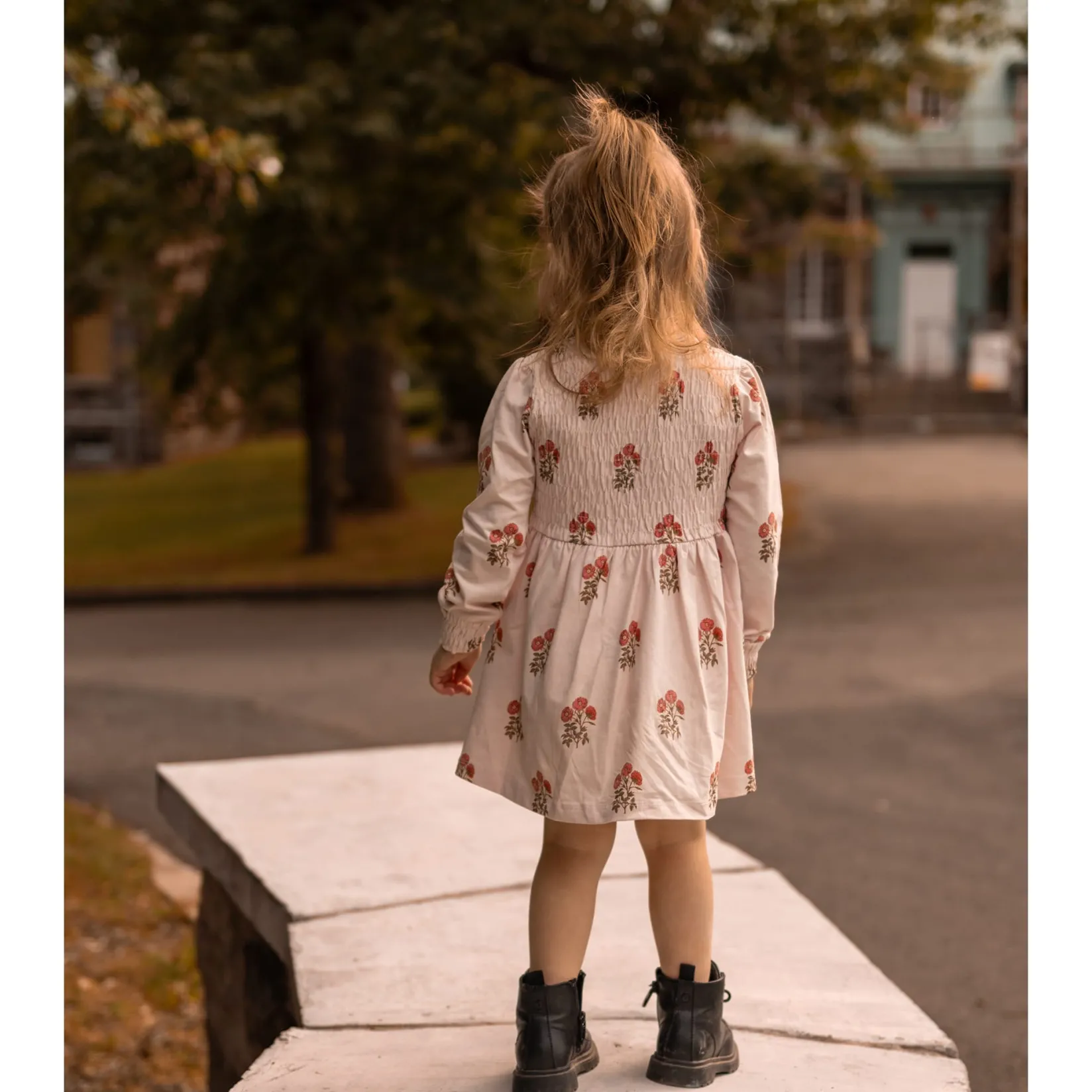 Sale Bouquets AOP Poetry Dress 2-8 Kids Dresses & Rompers