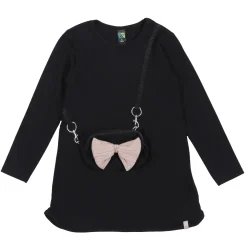Tops>Nano Bow Handbag Tunic 2-12 Black