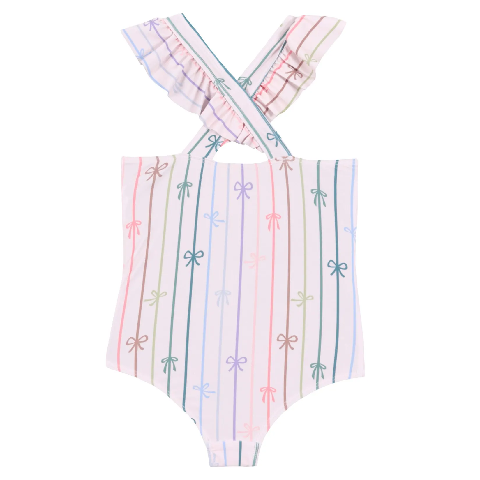Swimsuits>Nano Bows Swimsuit 2-10 Ivory