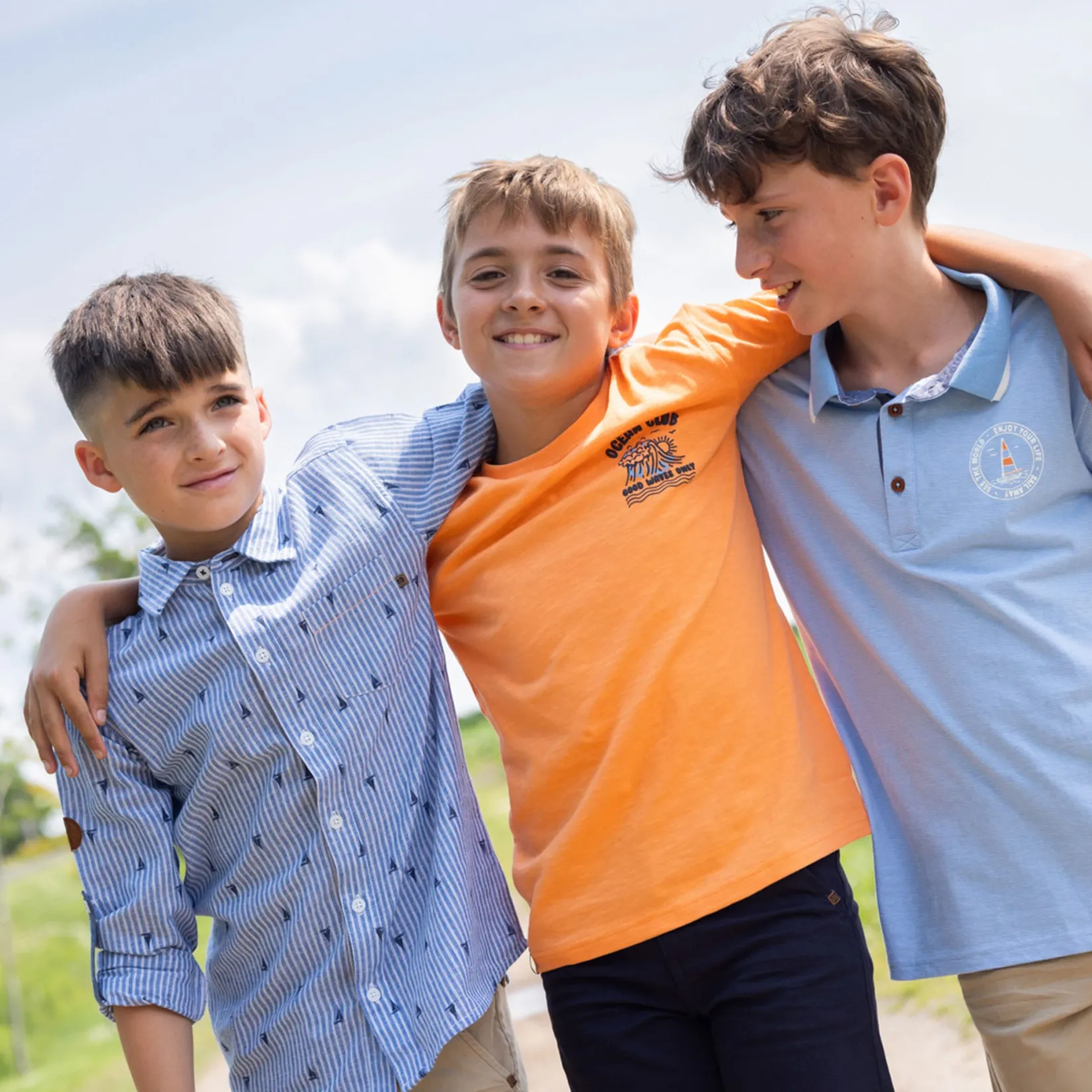 Tops>Nano Breeze Polo 2-12 Blue