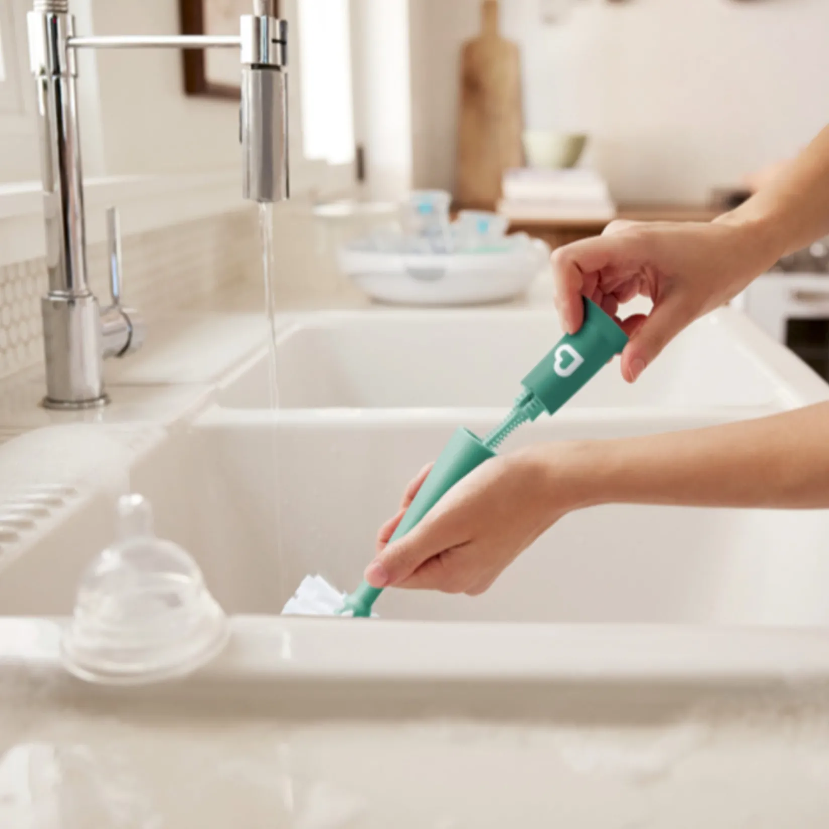 Hot Bristle™ Bottle Brush - Sage Kids Cleaning & Food Preparation|Cleaning & Sterilizing
