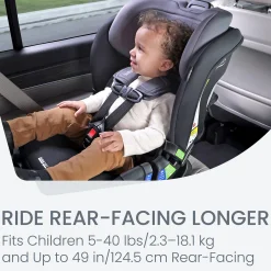 Hot Poplar™ Convertible Car Seat - STONE ONYX Kids Car Seats & Booster Seats|Car Seats