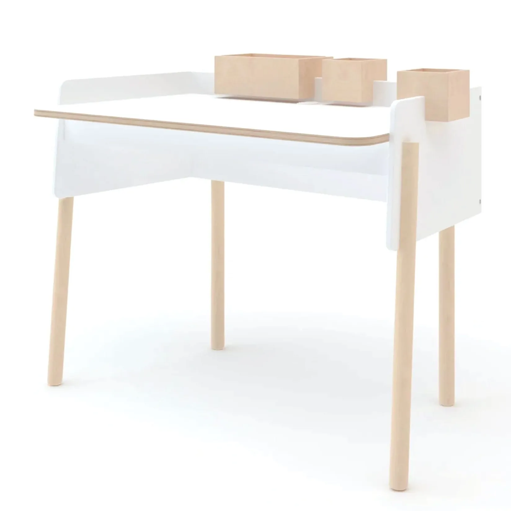 Desk>Oeuf Brooklyn Desk - White/Natural