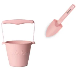 Summer Activities|Beach & Pool Toys>Scrunch Bucket and Spade - Blush