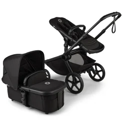 Outlet Kangaroo Complete Stroller - Black / Black Kids Strollers|Strollers & Trailers