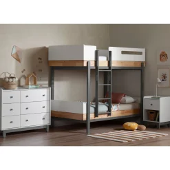Best Bunk Bed - Bebble Natural and Gray Twin, Full & Queen Beds