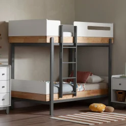 Best Bunk Bed - Bebble Natural and Gray Twin, Full & Queen Beds