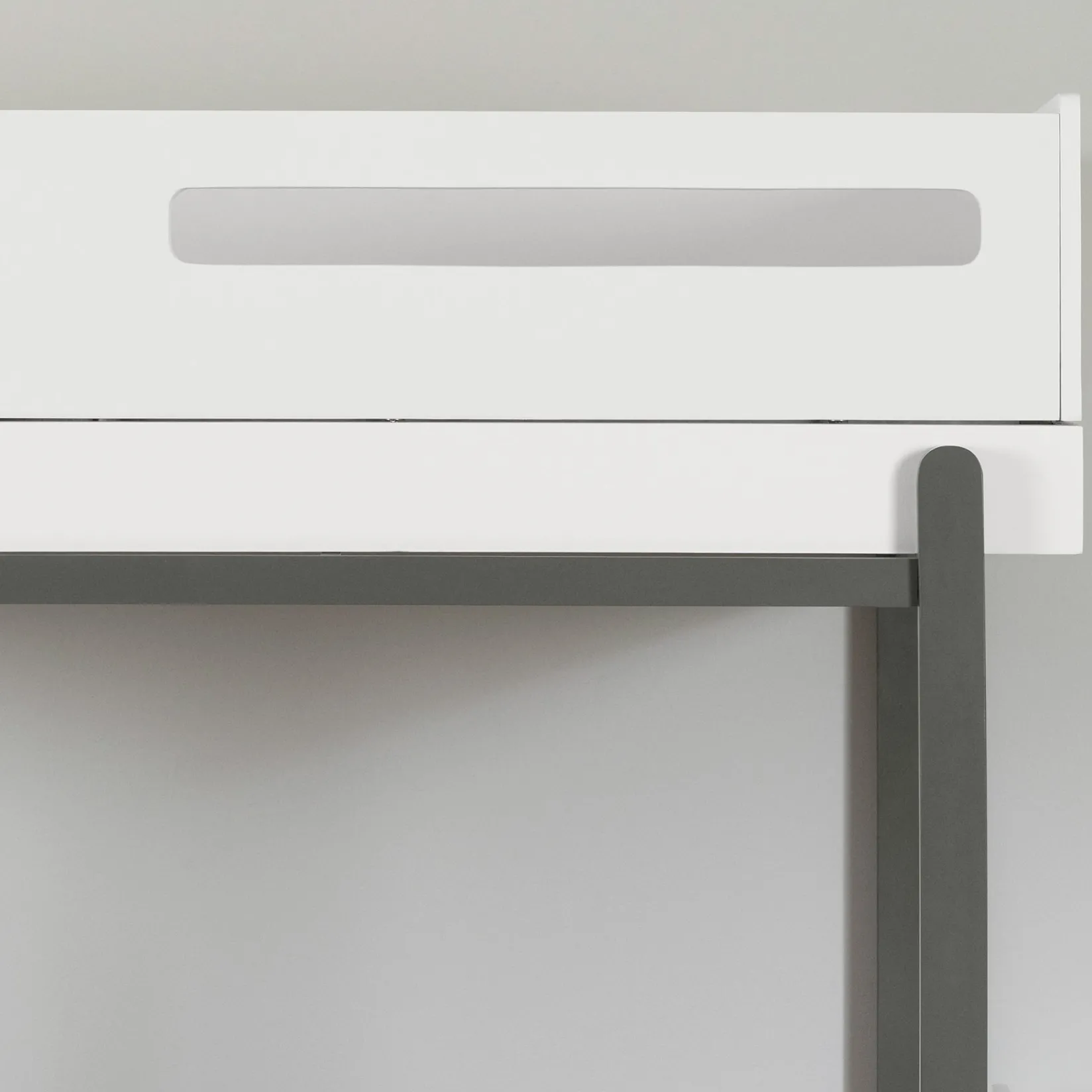 Outlet Bunk Bed - Bebble Soft Gray and White Twin, Full & Queen Beds