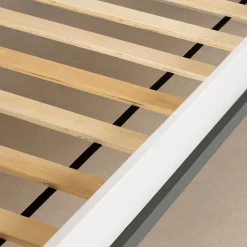 Outlet Bunk Bed - Bebble Soft Gray and White Twin, Full & Queen Beds