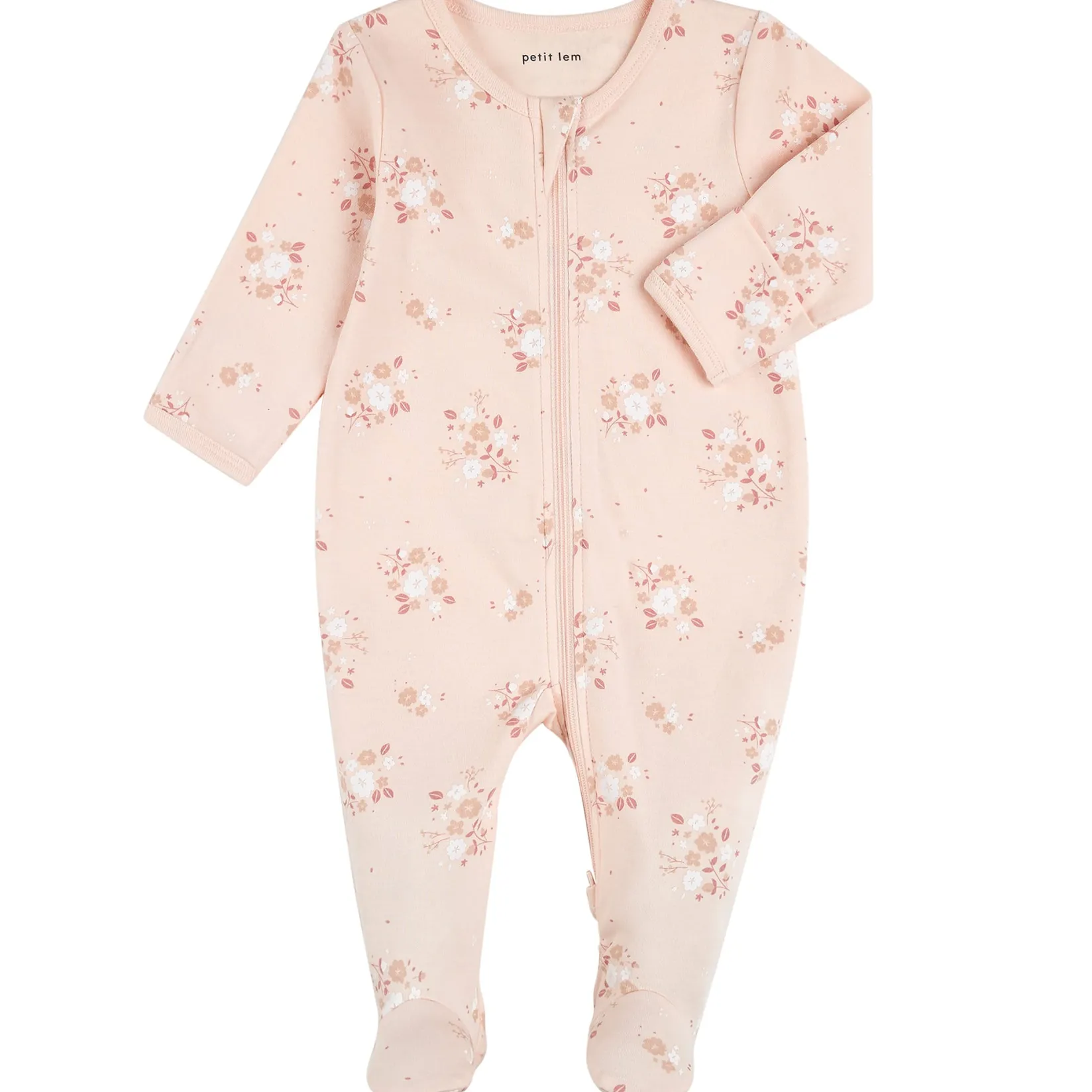Pajamas|Pyjamas>Petit Lem Bunnies Pajamas 0-12m Pink