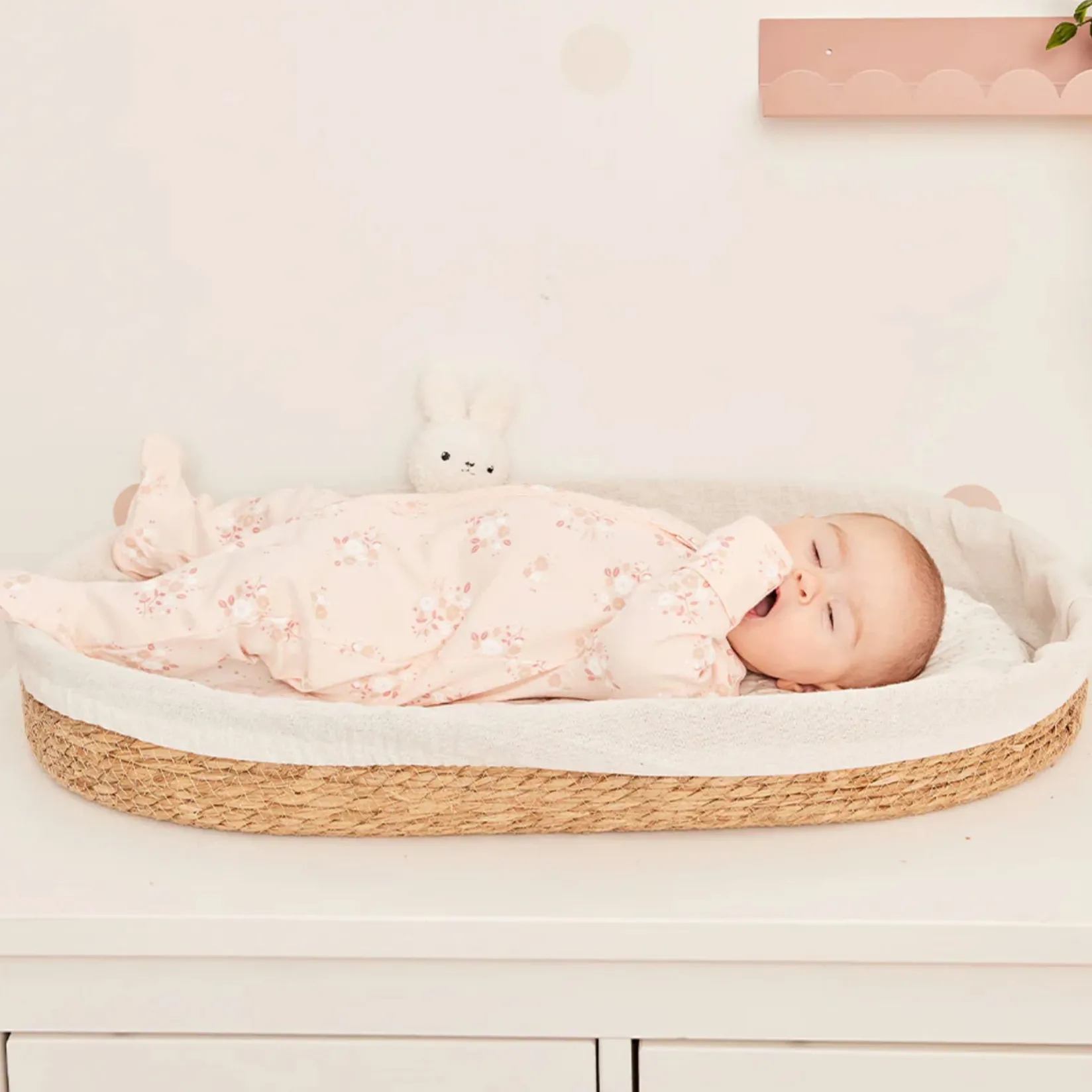 Pajamas|Pyjamas>Petit Lem Bunnies Pajamas 0-12m Pink