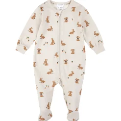 Pajamas|Pajamas>Firsts par Petit Lem Bunnies Pajamas 0-12m Beige