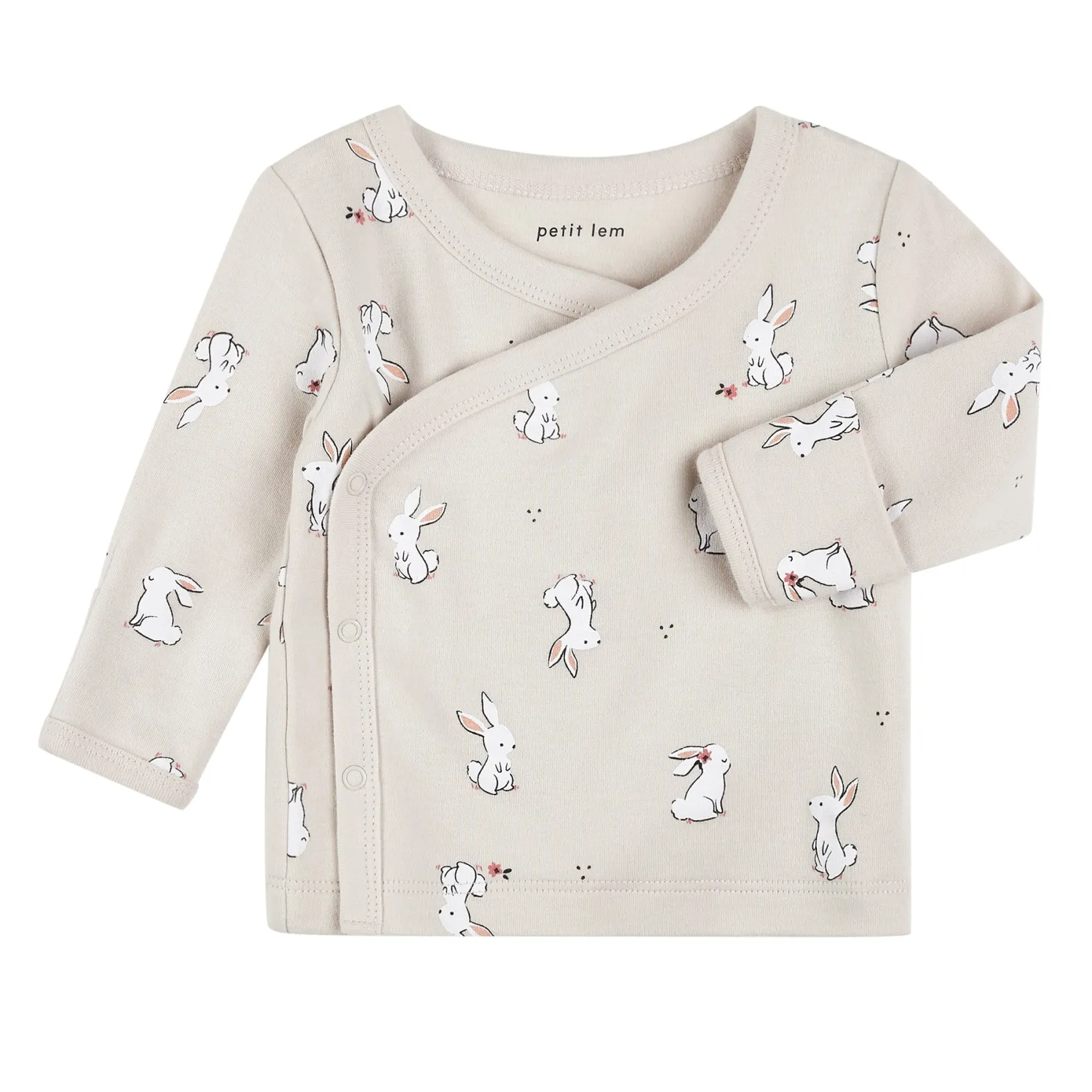 Dresses, Skirts & Outfits|Preemie Clothing>Petit Lem Bunnies Preemie 4 Pieces Set Ivory