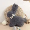 Cushions>The Butter Flying Bunny Plush Cushion - Grey