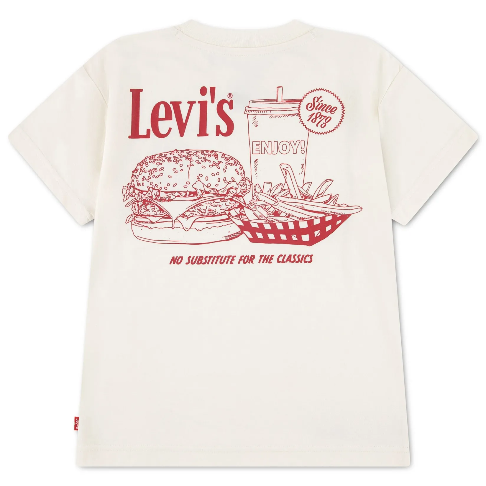 Tops>Levis Burger & Fries T-shirt 4-7y Ivory