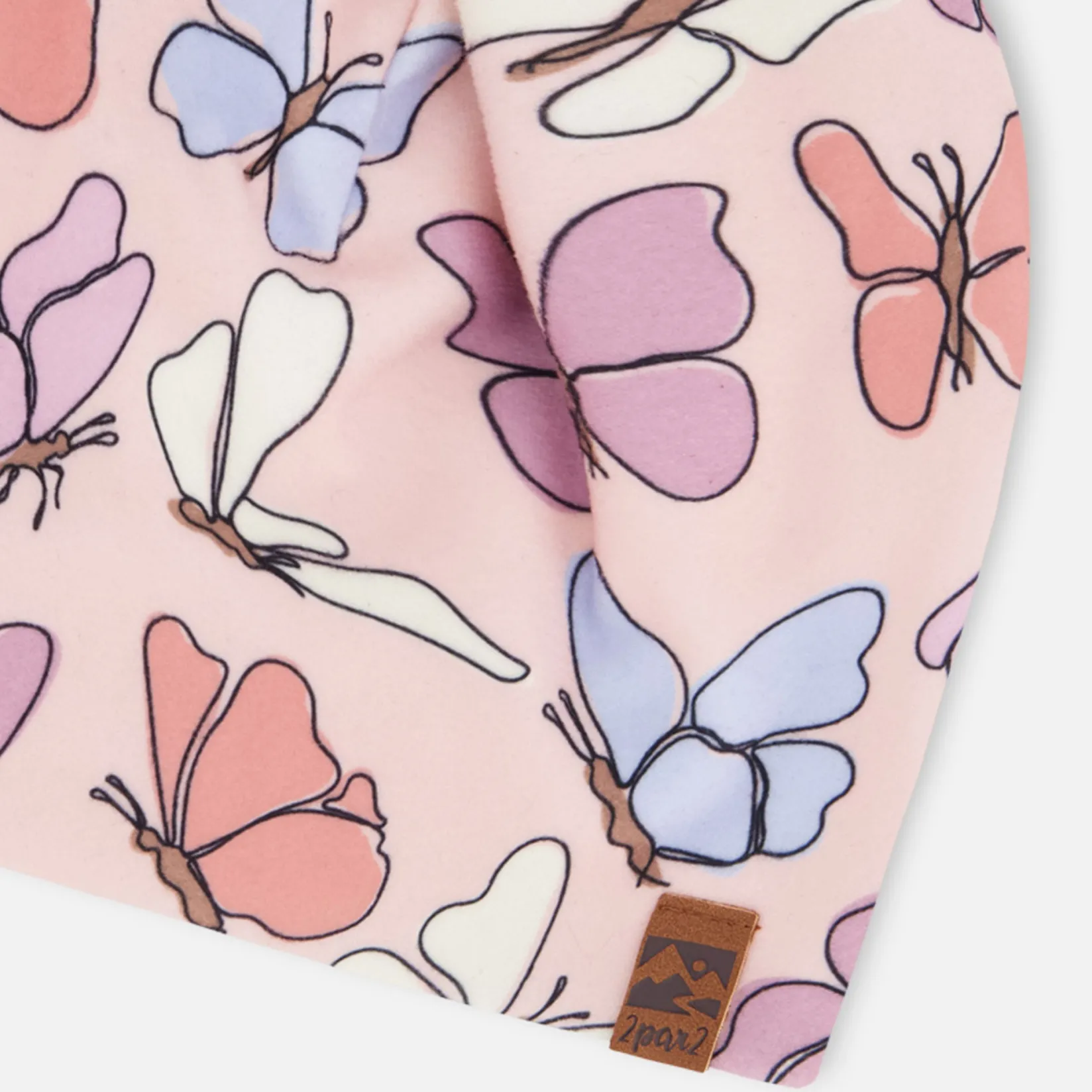 Beanies>Deux par Deux Butterflies Hat 2-14 Pink