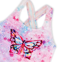 Hot Butterflies One Piece Swimsuit 2-6y Kids Swimsuits