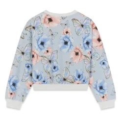 Clearance Butterfly Print Sweatshirt7-14y Kids Fleeces And Sweatshirts|Tops