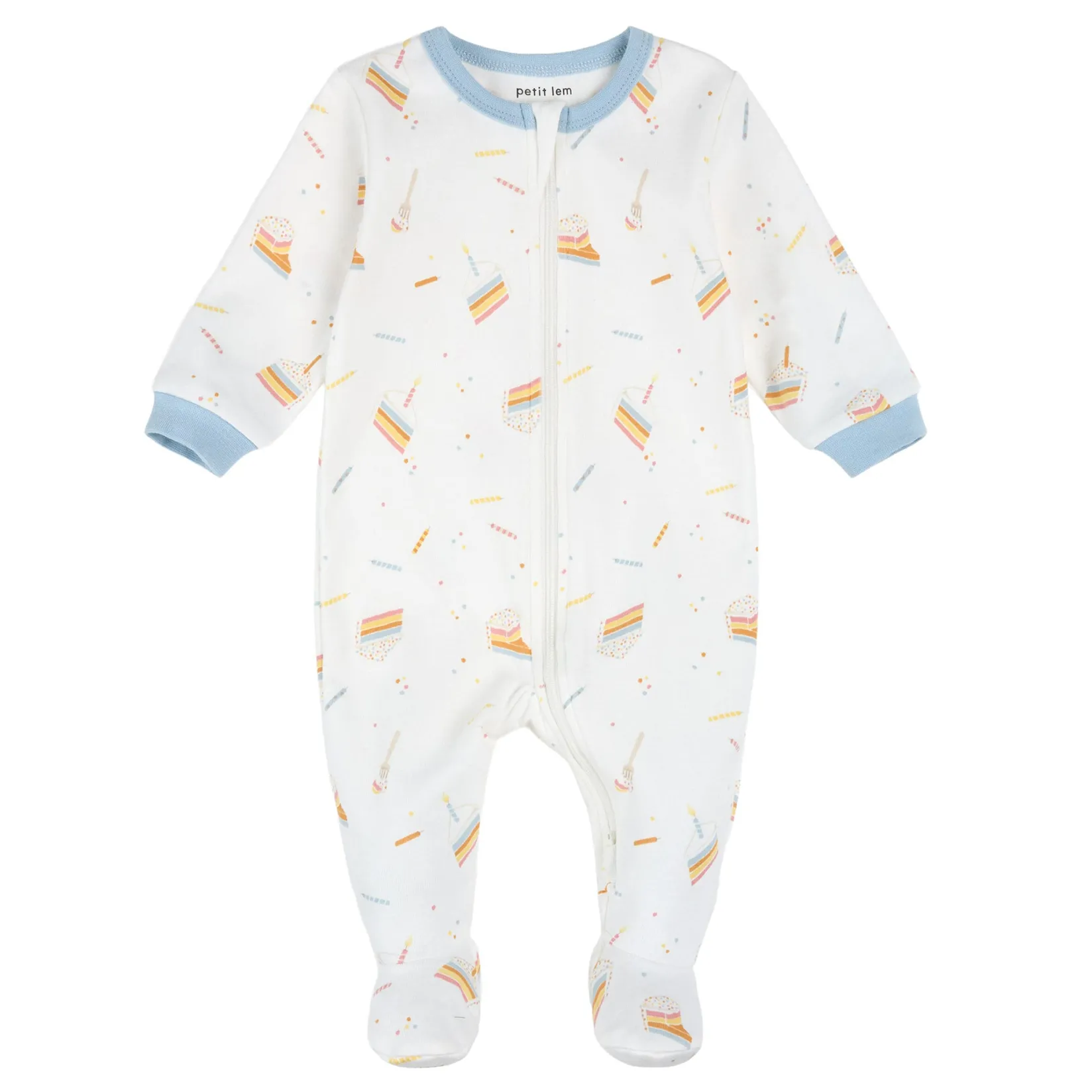 Pajamas|Pyjamas>Petit Lem Cake Pajamas 0-24m Ivory