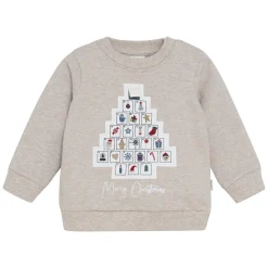 Fleeces And Sweatshirts|Tops>Minymo Calendar Sweatshirt 6-24m Beige