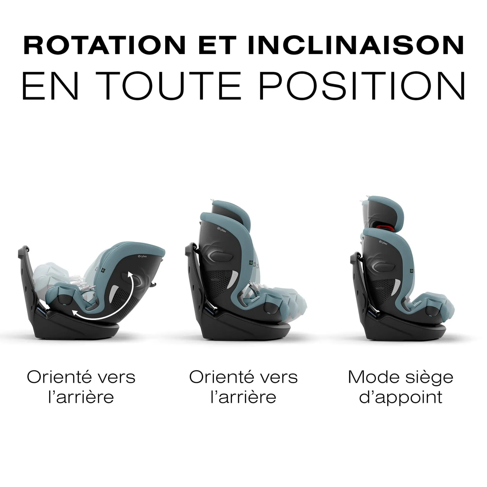 Car Seats & Booster Seats|Car Seats>Cybex Callisto G 360 Rotating All-in-One Car Seat - Stormy Blue