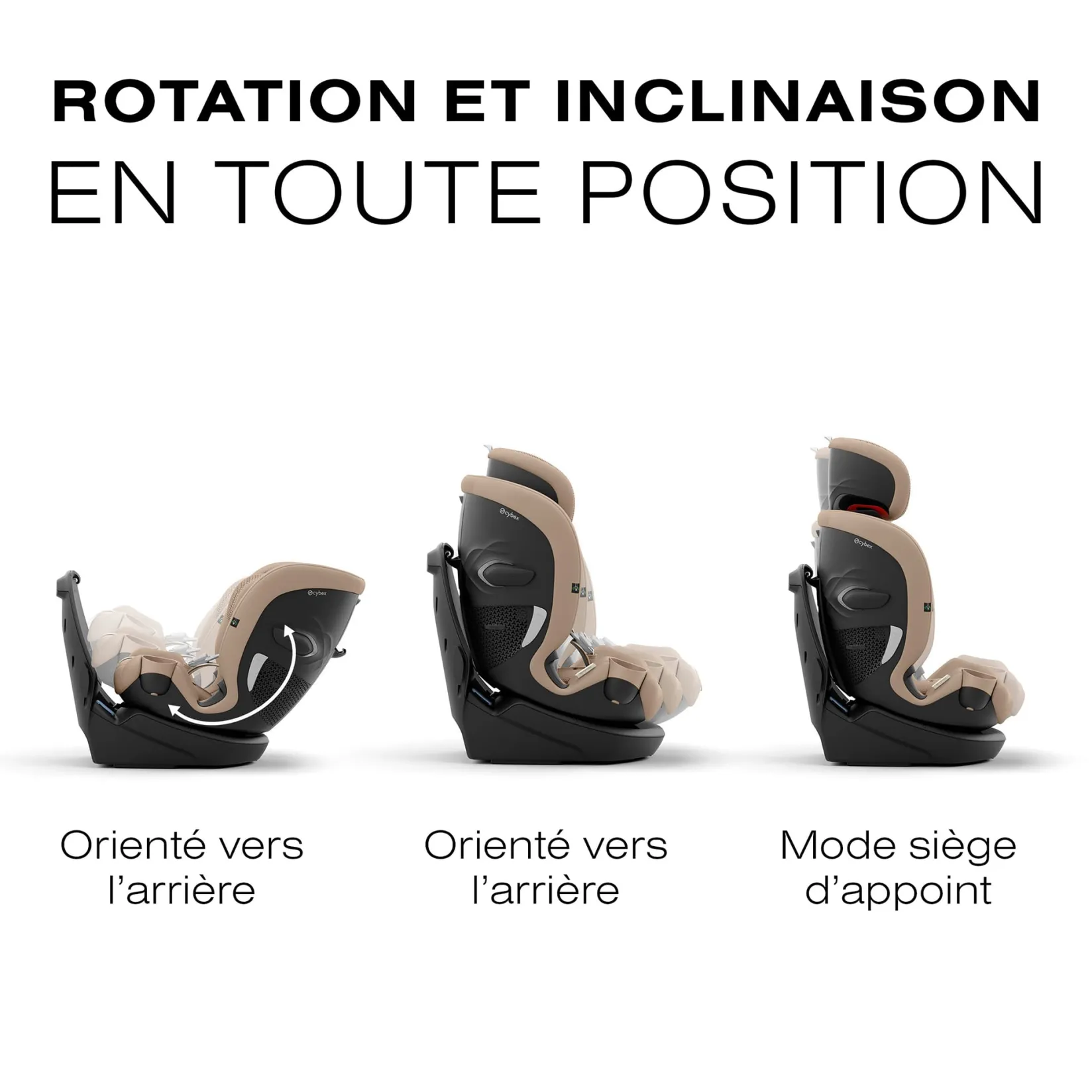 Car Seats & Booster Seats|Car Seats>Cybex Callisto G 360 Rotating All-in-One Car Seat - Almond Beige