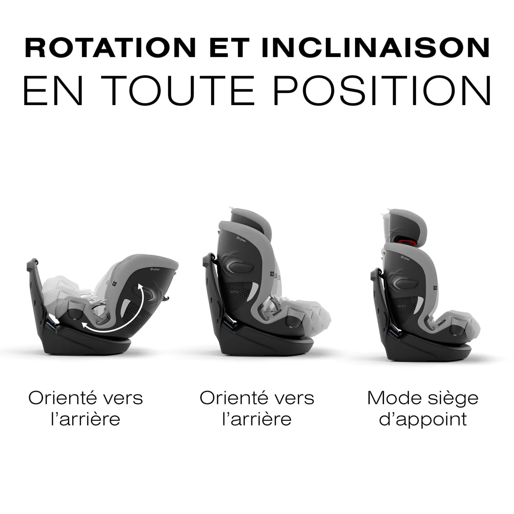 Car Seats & Booster Seats|Car Seats>Cybex Callisto G 360 Rotating All-in-One Car Seat - Stone Grey