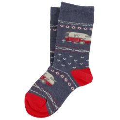 Socks|Underwear & Socks>Hotsox Camper Fair Isle Socks 4-9y Navy