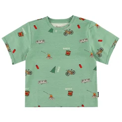 Tops>Birdz Camping Aop T-shirt 2-10y Sage