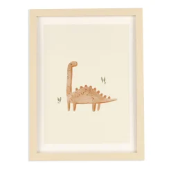 Clearance Canva with Natural Frame - Dinosaur Wall Decorations