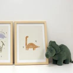 Clearance Canva with Natural Frame - Dinosaur Wall Decorations
