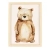 Canva with Naturel Frame - Bear Wall Decorations