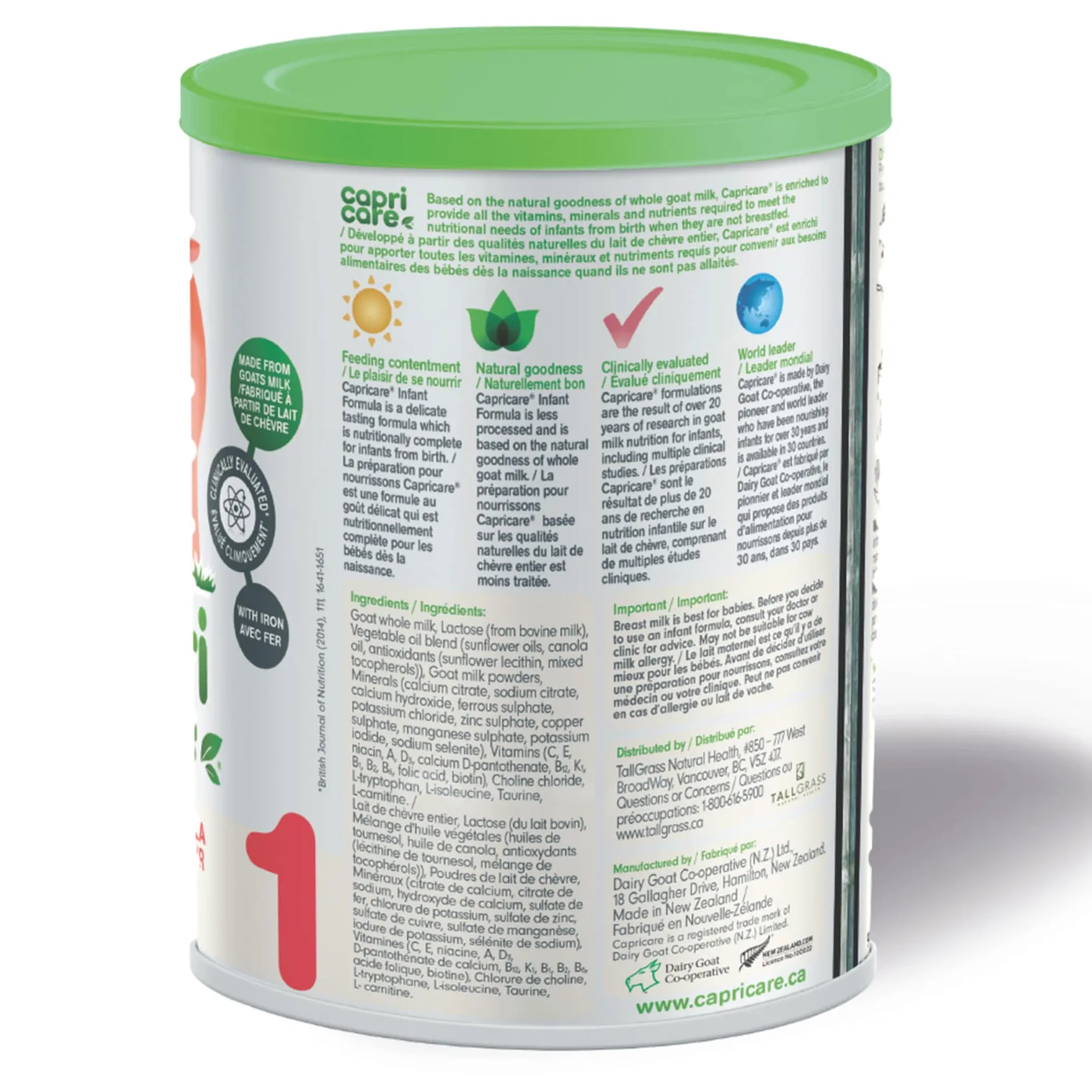 Baby Food & Snacks>Capricare ® Infant Formula Stage 1 0+ months 800g