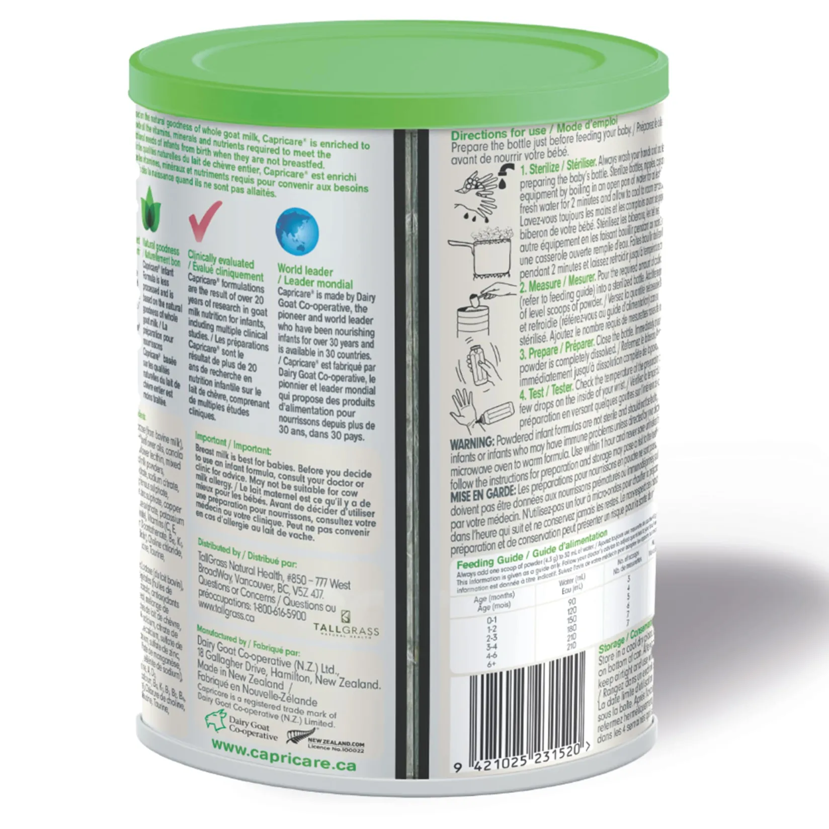 Baby Food & Snacks>Capricare ® Infant Formula Stage 1 0+ months 800g