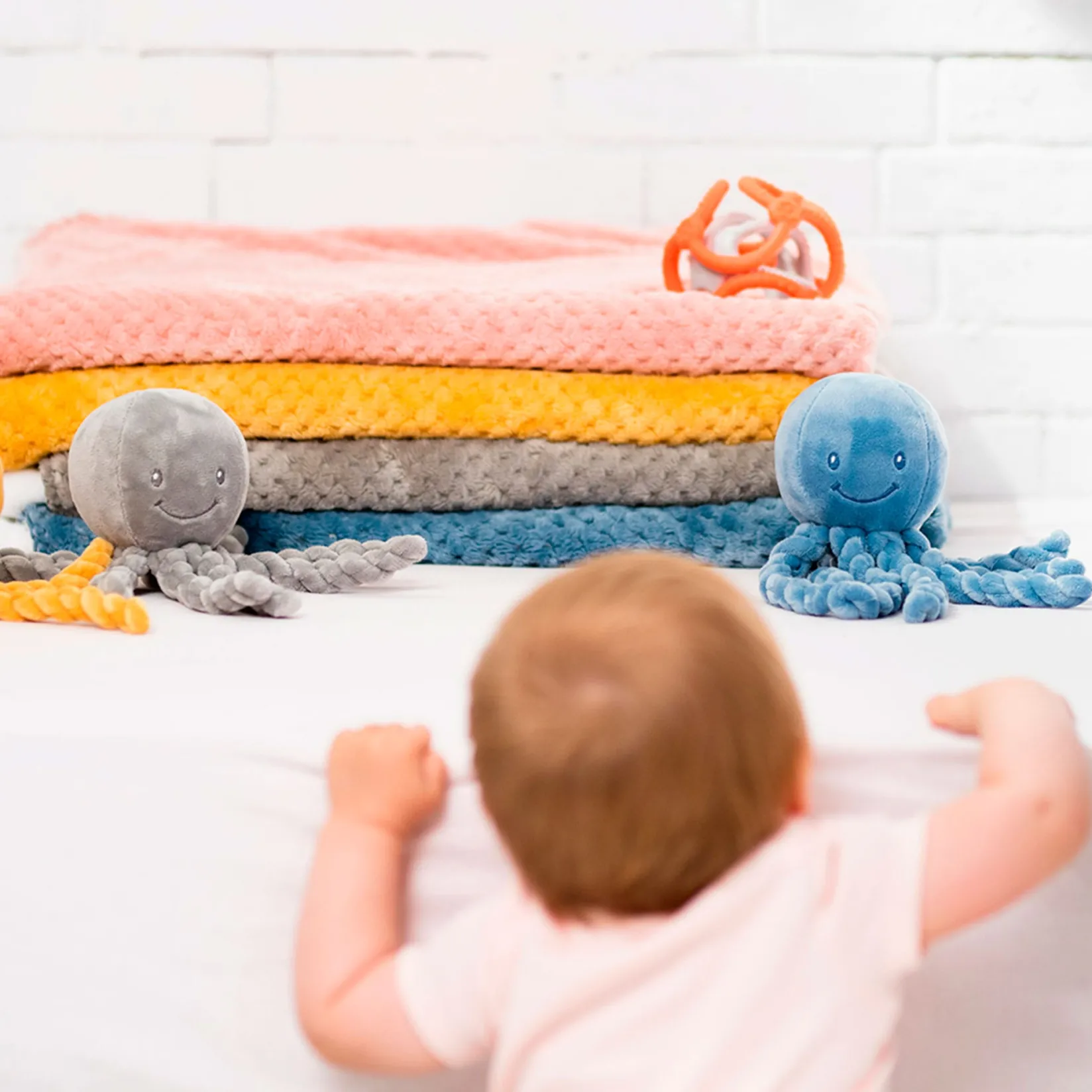 Plush Toys>Nattou Caramel Octopus 28cm