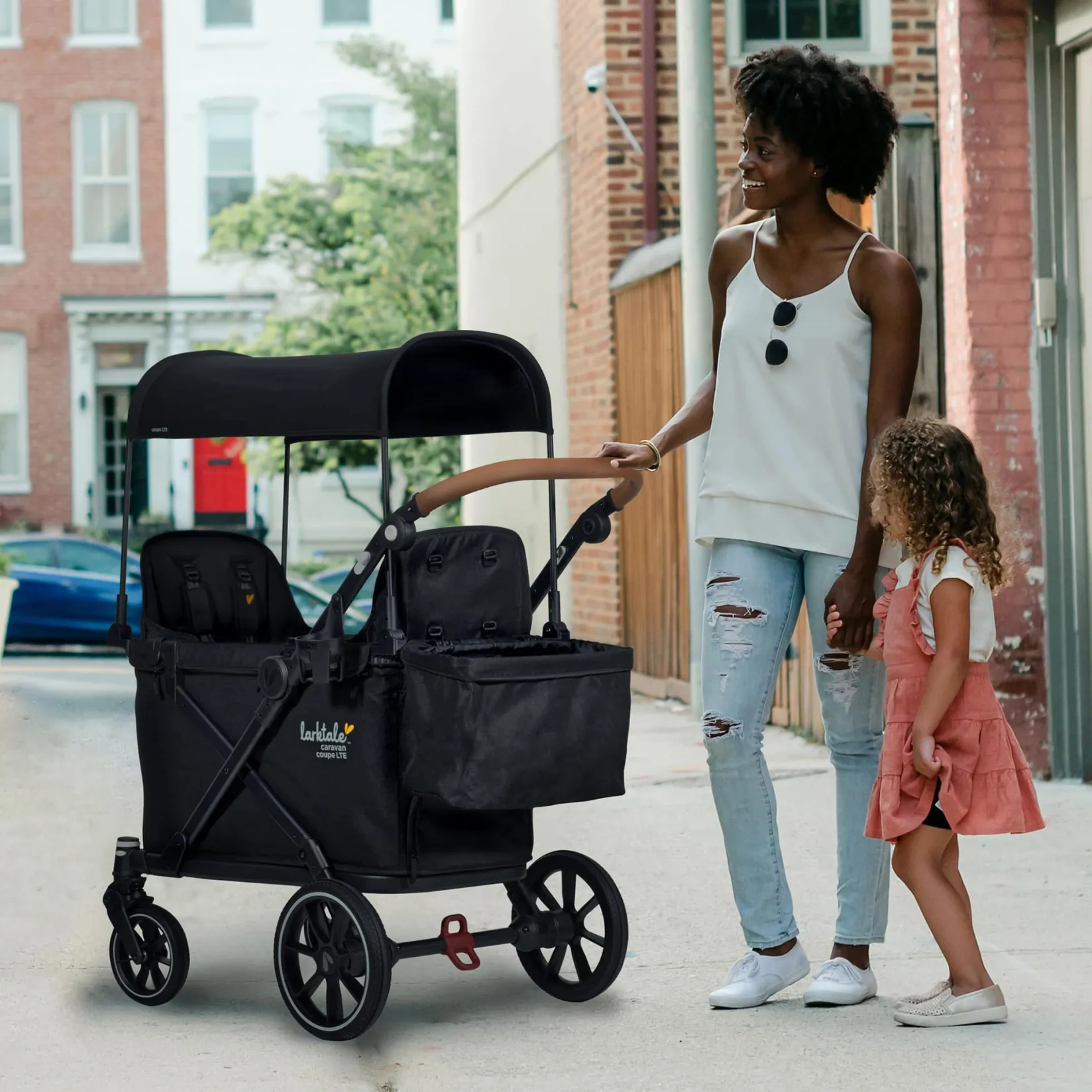 Strollers|Strollers & Trailers>Larktale Caravan Coupe LTE- Byron Black