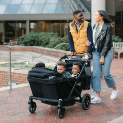 Strollers|Strollers & Trailers>Larktale Caravan Coupe Quad V2 - Byron Black