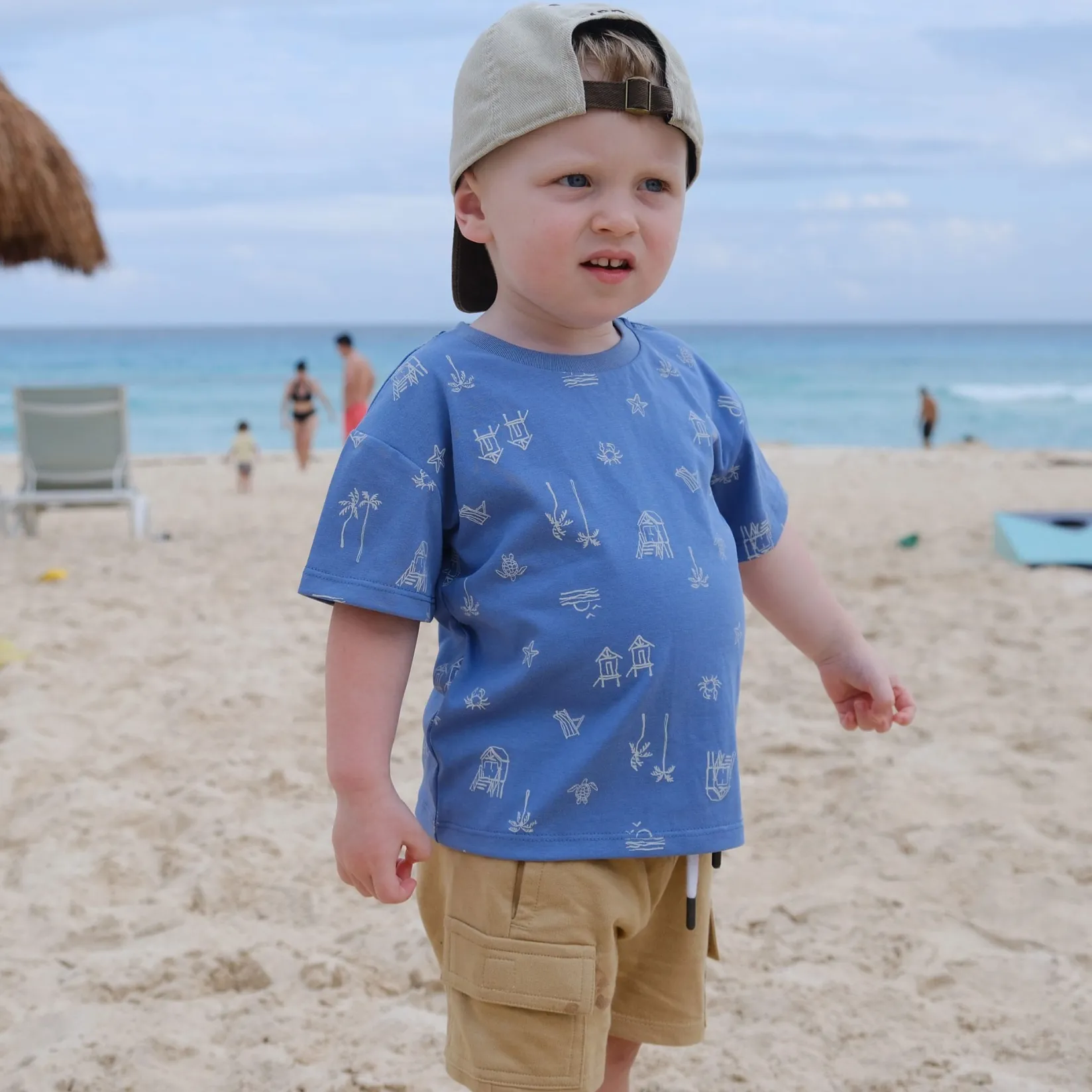 Shorts & Bermuda>Camp by Birdz Cargo Short 2-8y Taupe