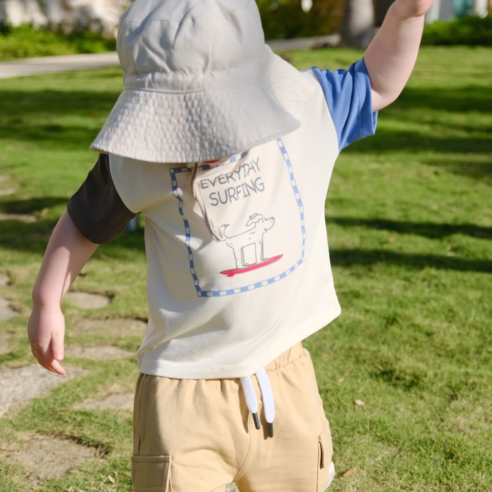 Shorts & Bermuda>Camp by Birdz Cargo Short 2-8y Taupe
