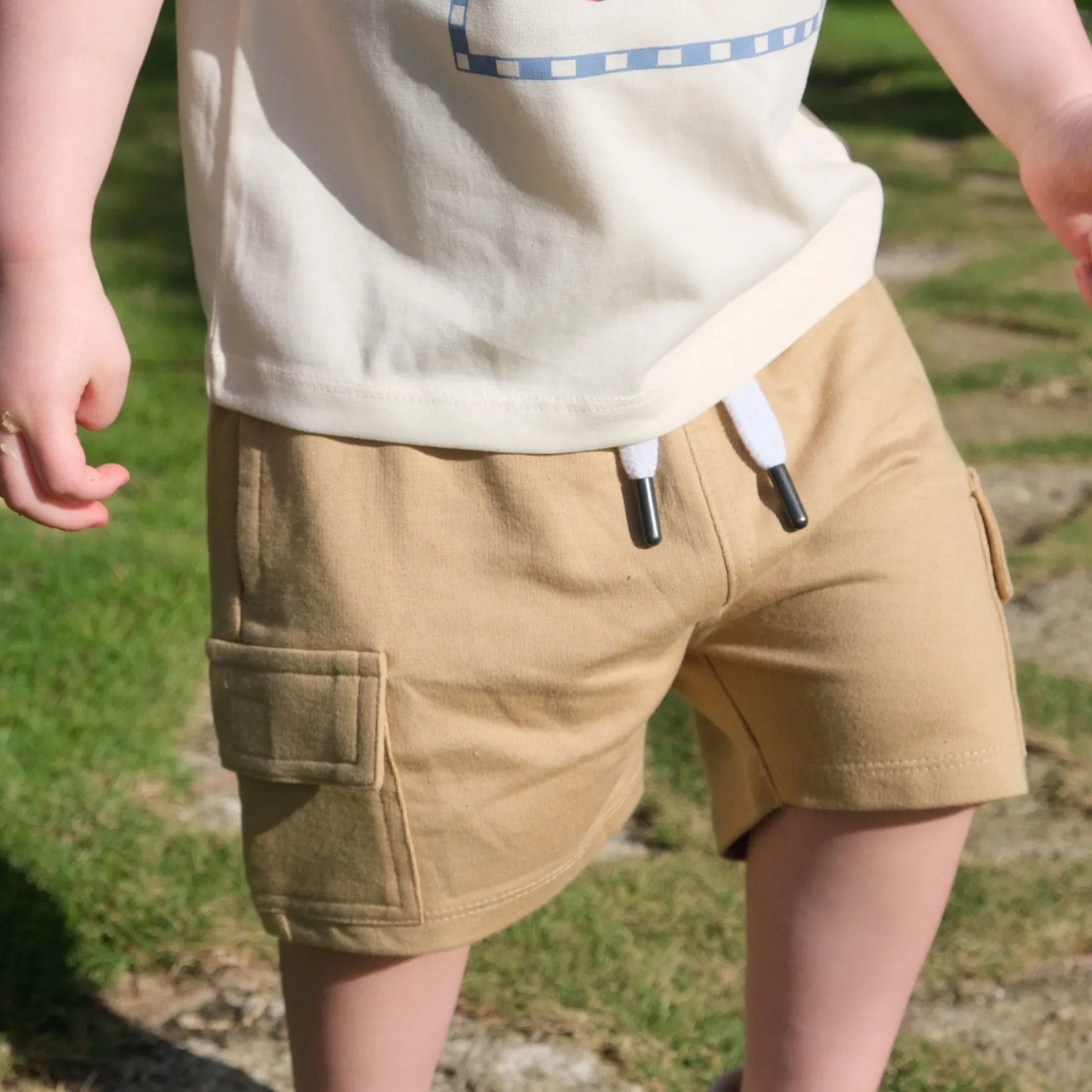 Shorts & Bermuda>Camp by Birdz Cargo Short 2-8y Taupe