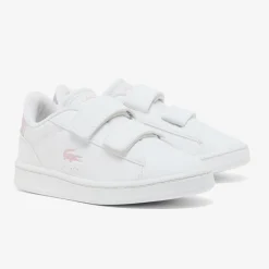 Shoes|Shoes>Lacoste Carnaby Velcro Sneakers 4-10 White