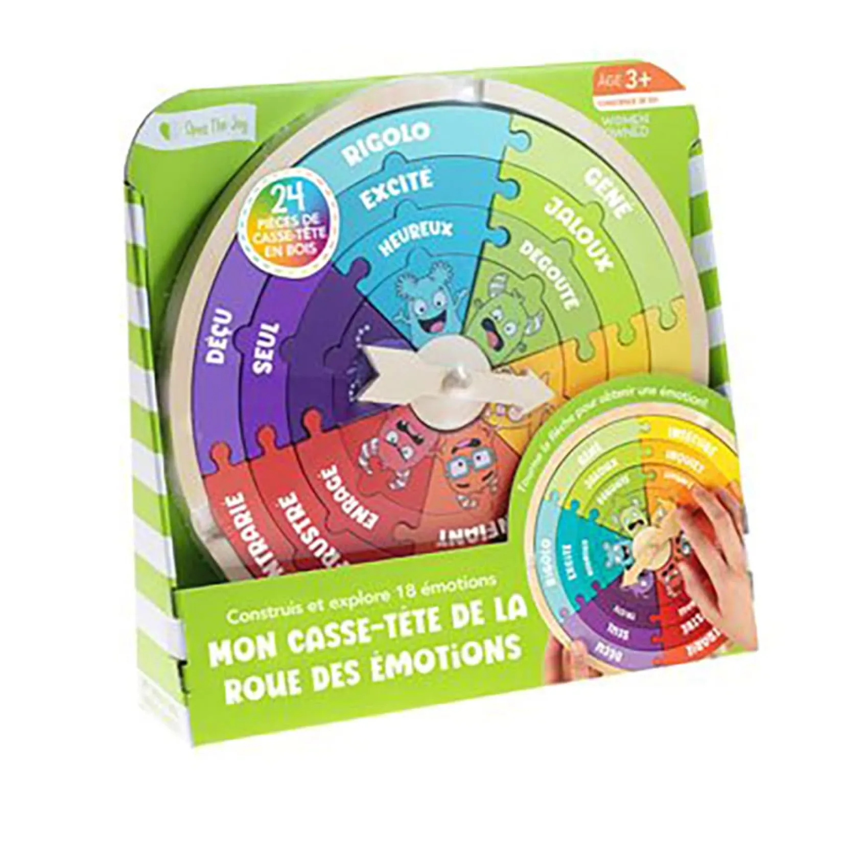 Educational & Sensory>FDMT Casse-Tête De La Roue des Émotions
