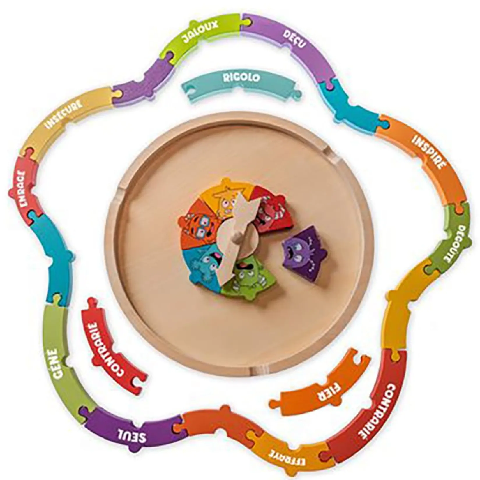 Educational & Sensory>FDMT Casse-Tête De La Roue des Émotions