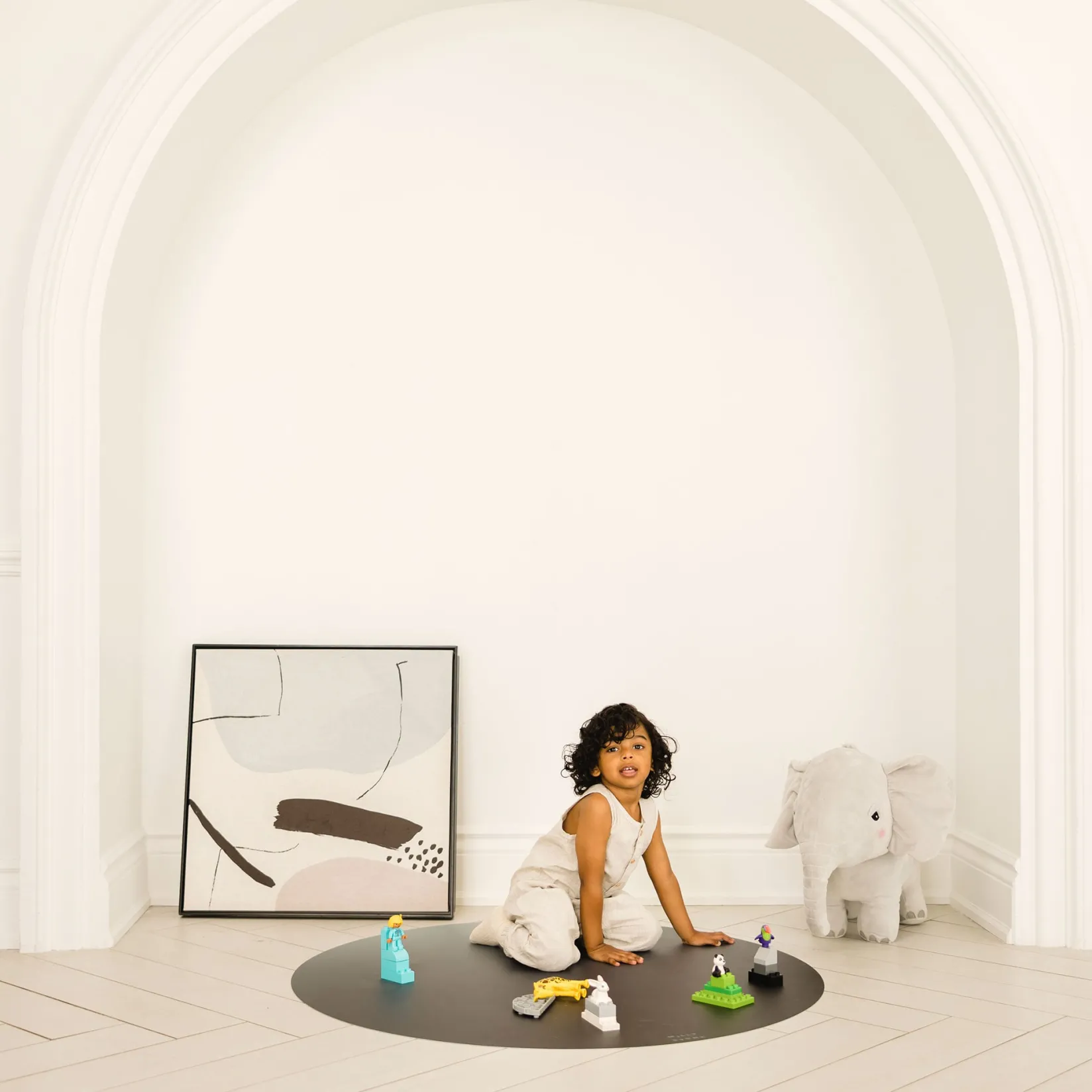 Catch All Mat - Grey Ombre High Chairs & Booster Seats|High Chairs & Booster Seats