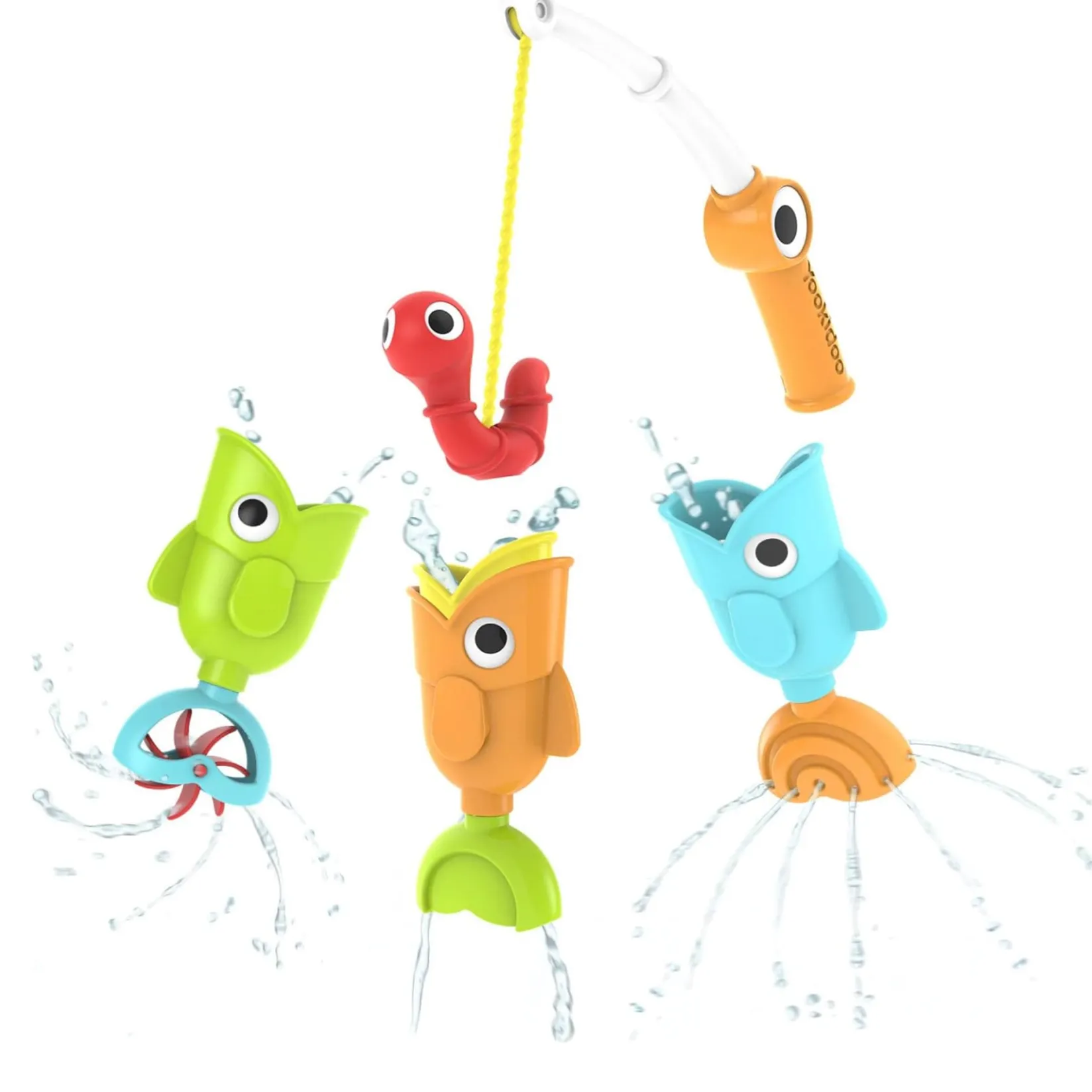 Bath Toys|Bath Accessories>Yookidoo Catch N Sprinkle Fishing Set