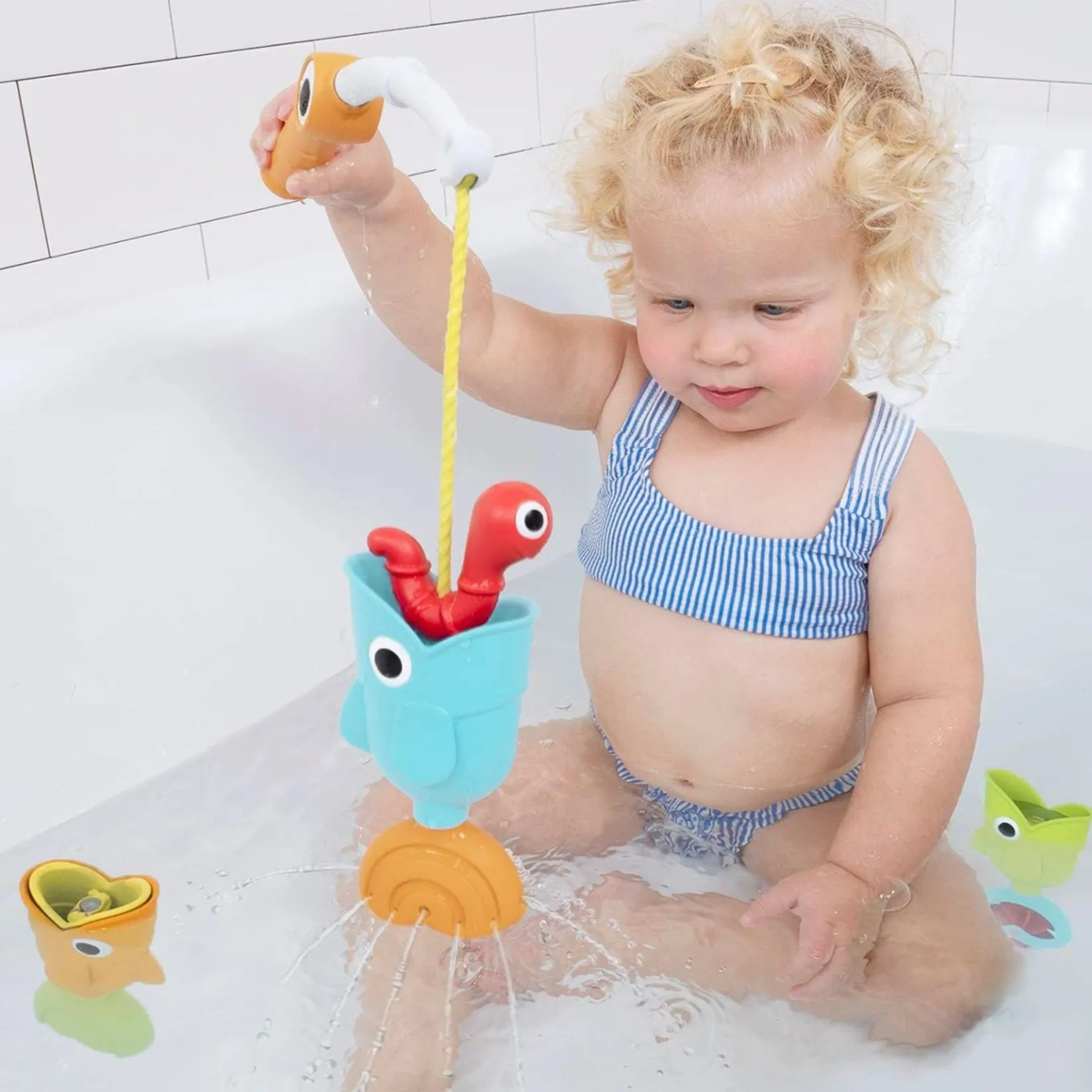 Bath Toys|Bath Accessories>Yookidoo Catch N Sprinkle Fishing Set