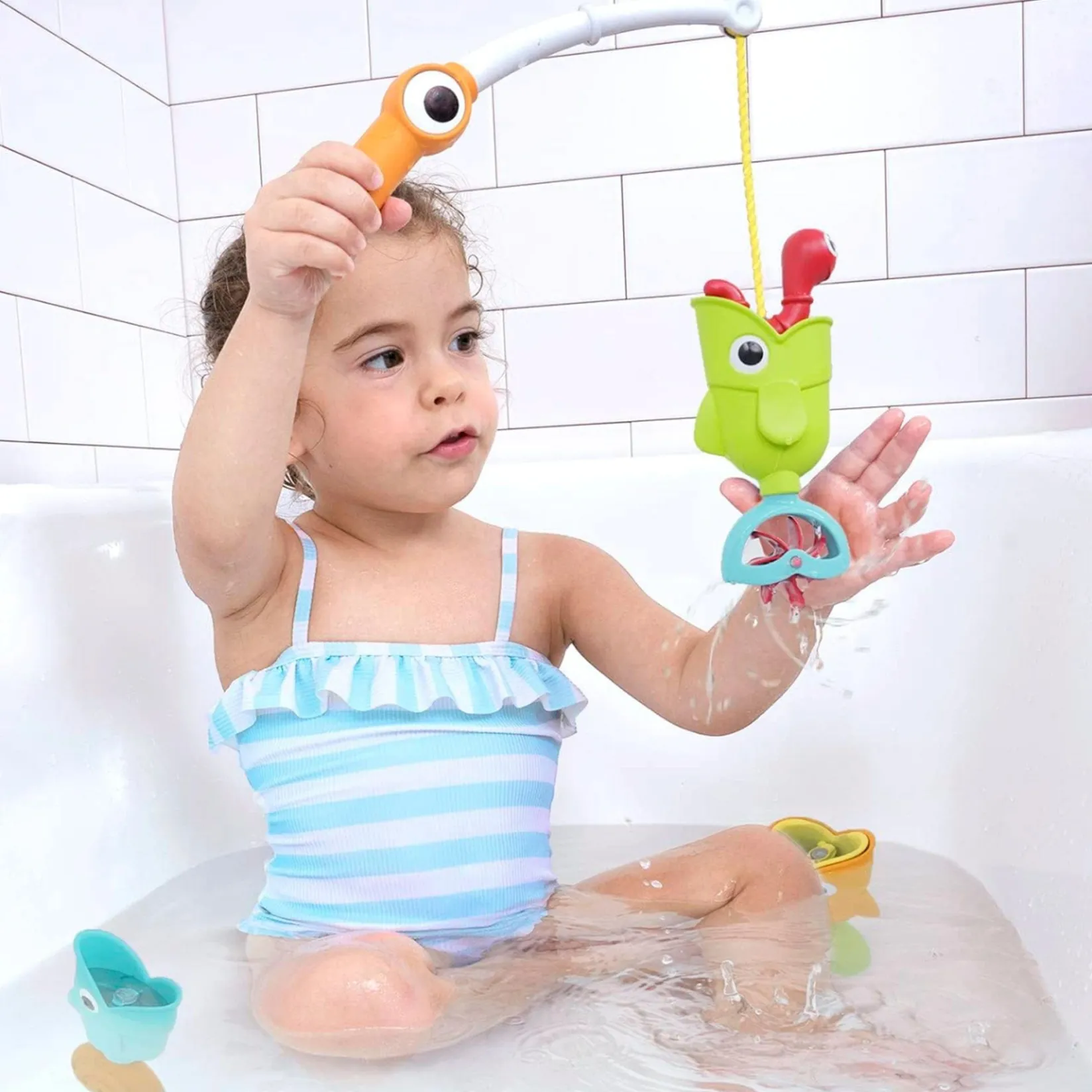 Bath Toys|Bath Accessories>Yookidoo Catch N Sprinkle Fishing Set