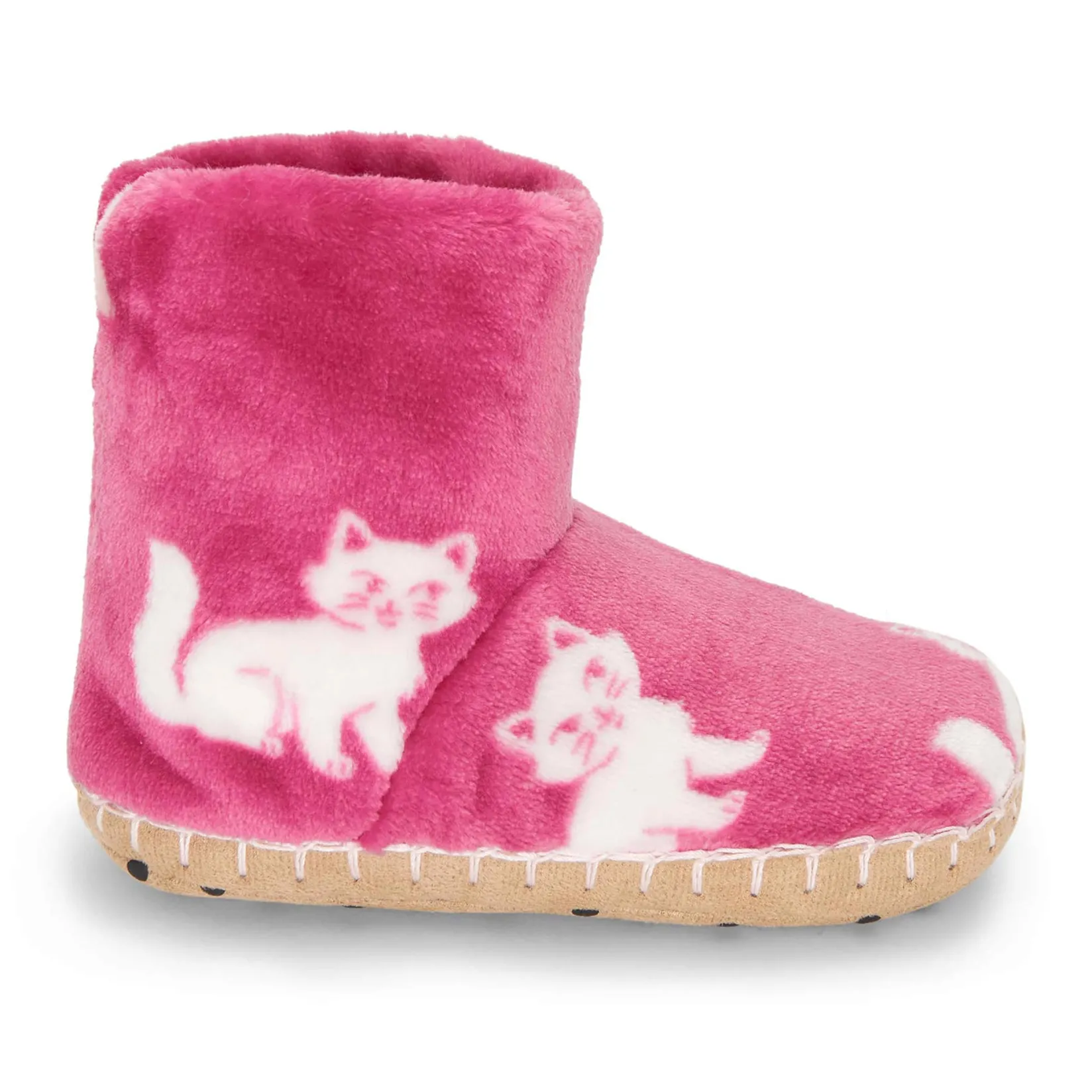Slippers>Hatley Cats Slippers 5-2 Fuchsia