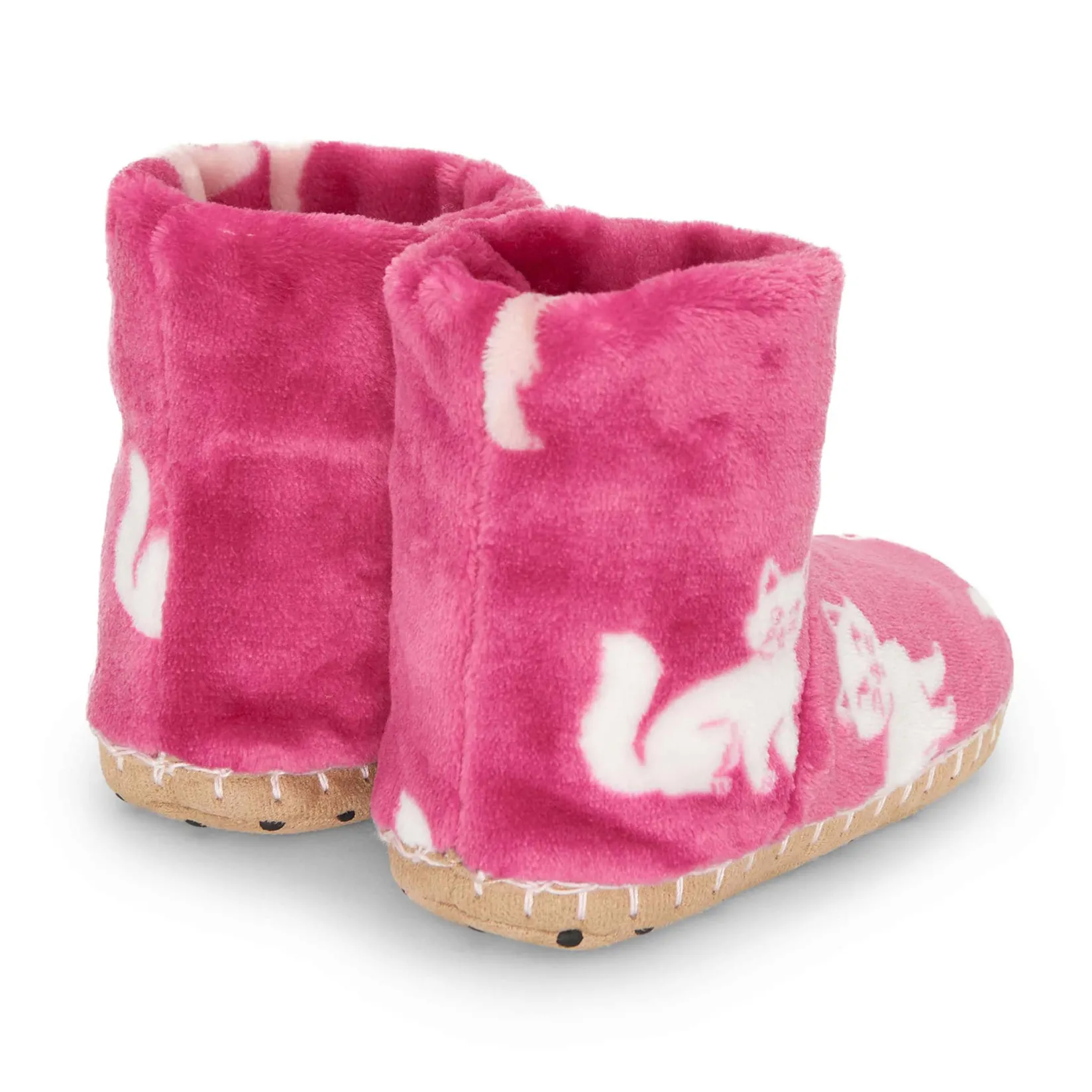 Slippers>Hatley Cats Slippers 5-2 Fuchsia