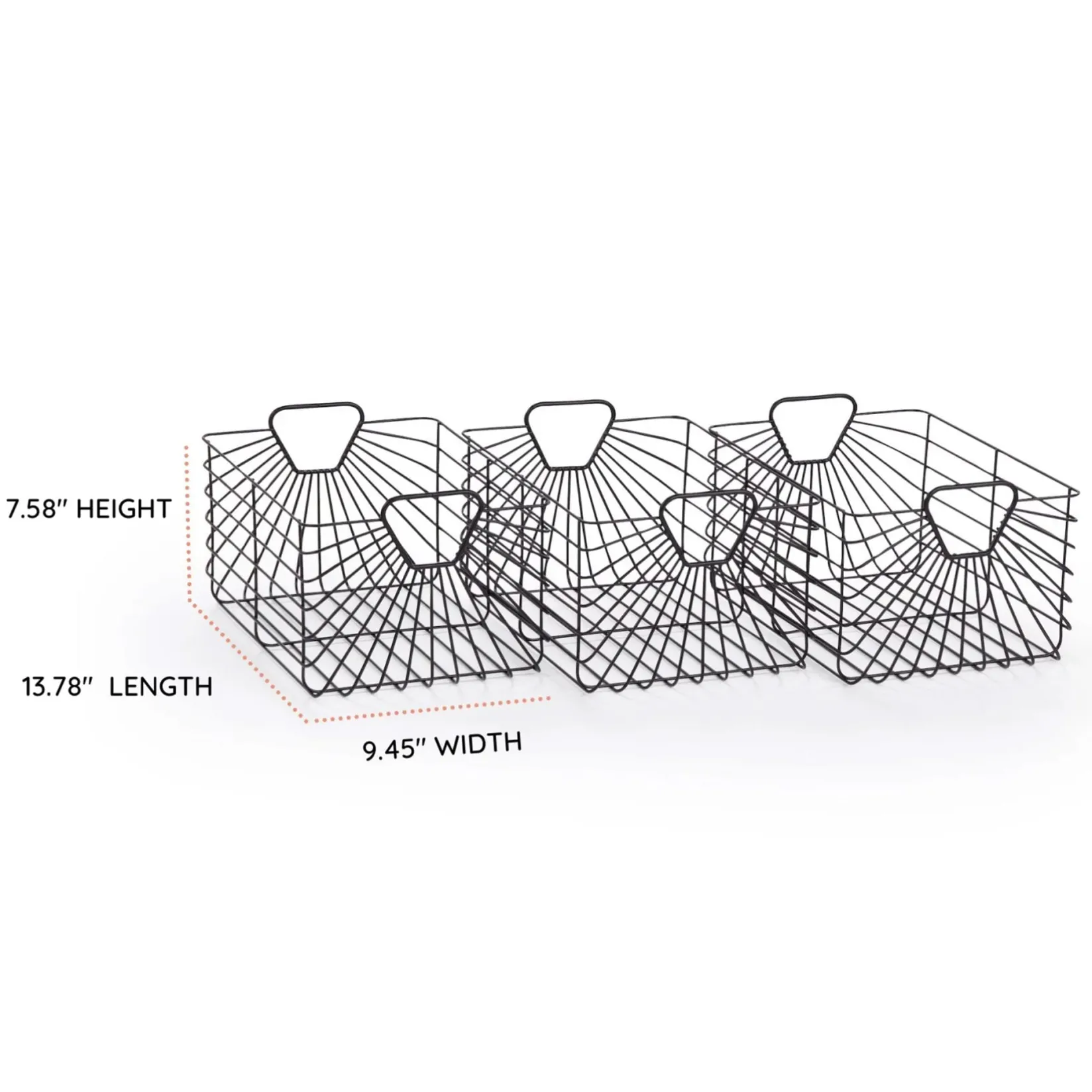 Storage>Dadada Baby Central Park Storage Baskets (Set Of 3) - Black
